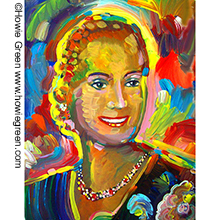 Eva Peron pop art portrait