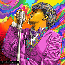 James Brown pop art portrait