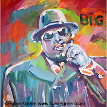 Biggie Smalls pop art portrait