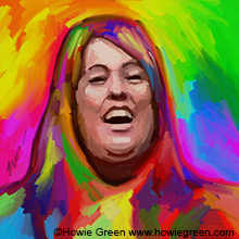 Mama Cass Elliott pop art portrait