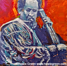 Charles Mingus pop art portrait