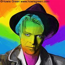 David Bowie pop art portrait