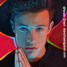 cameron dallas pop art portait