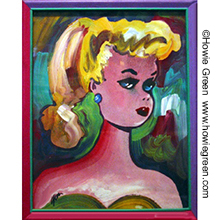 barbie doll pop art portrait