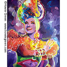 Carmen Miranda pop art portrait