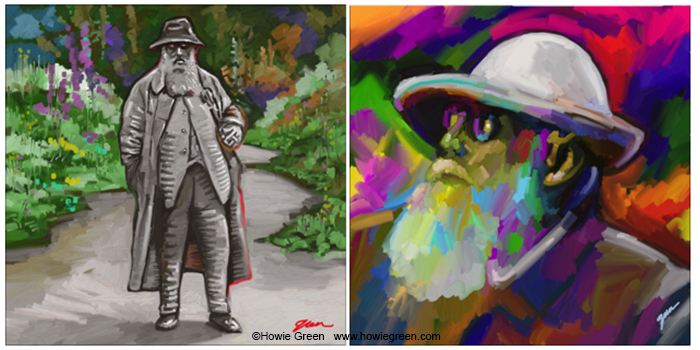 Claude Monet portrait painting