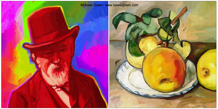 Paul Cezanne Pop Art portrait