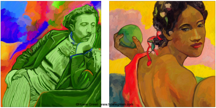 Paul Gaughin Pop Art portrait