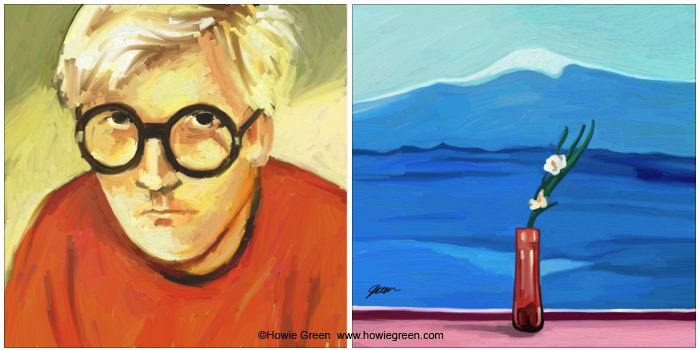 David Hockney Pop Art portrait