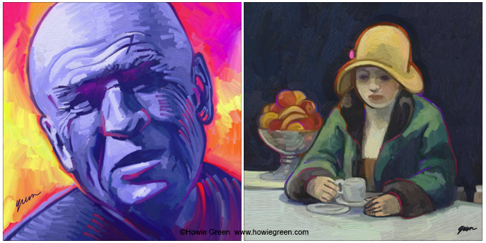 Edward Hopper Pop Art portrait