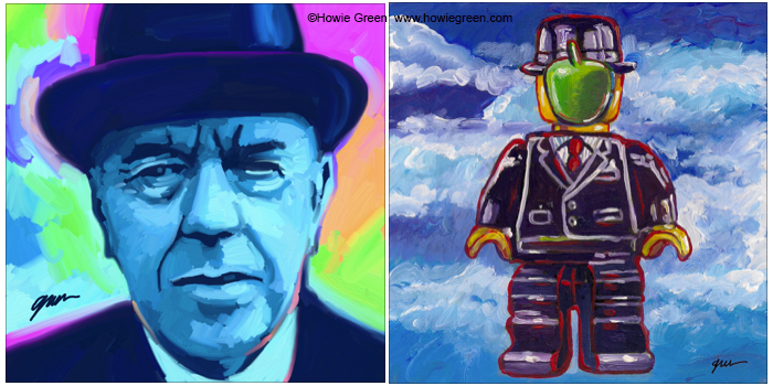 Rene Magritte Pop Art portrait