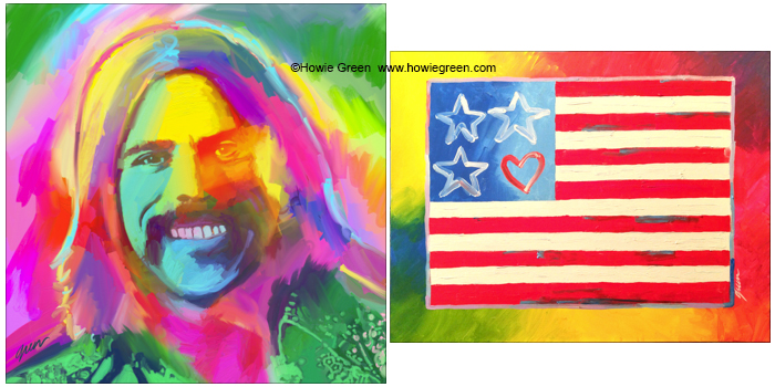 Peter Max Pop Art portrait