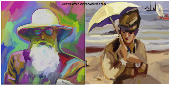 Claude Monet Pop Art portrait