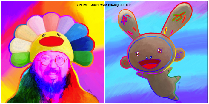 Takashi Murikami Pop Art portrait