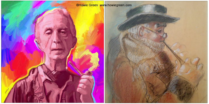 Norman Rockwell Pop Art portrait