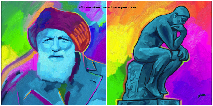 Auguste Rodin Pop Art portrait