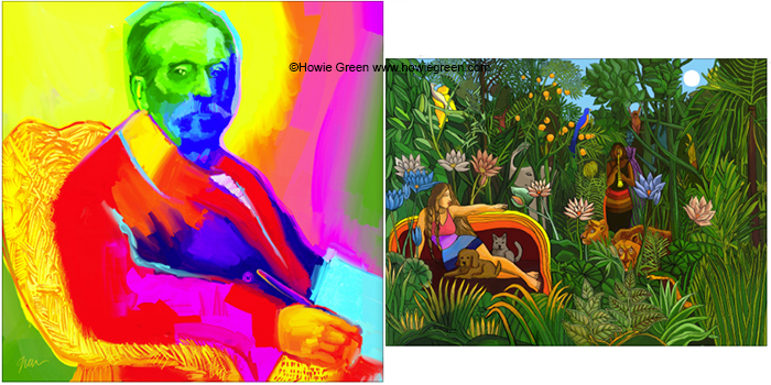 George Rousseau Pop Art portrait