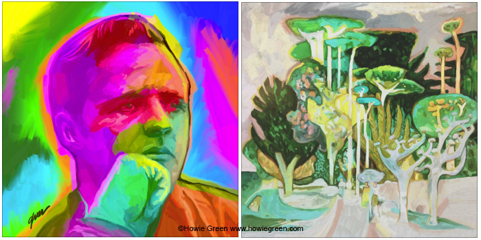 Millard Sheets Pop Art portrait