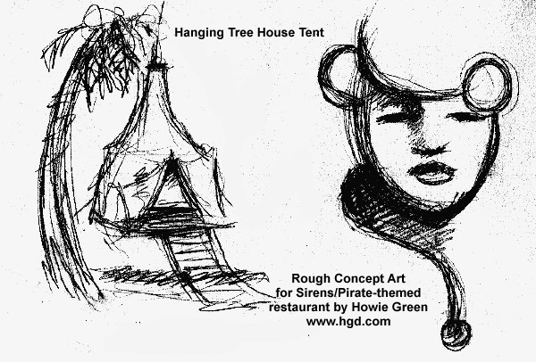 tree house and detail